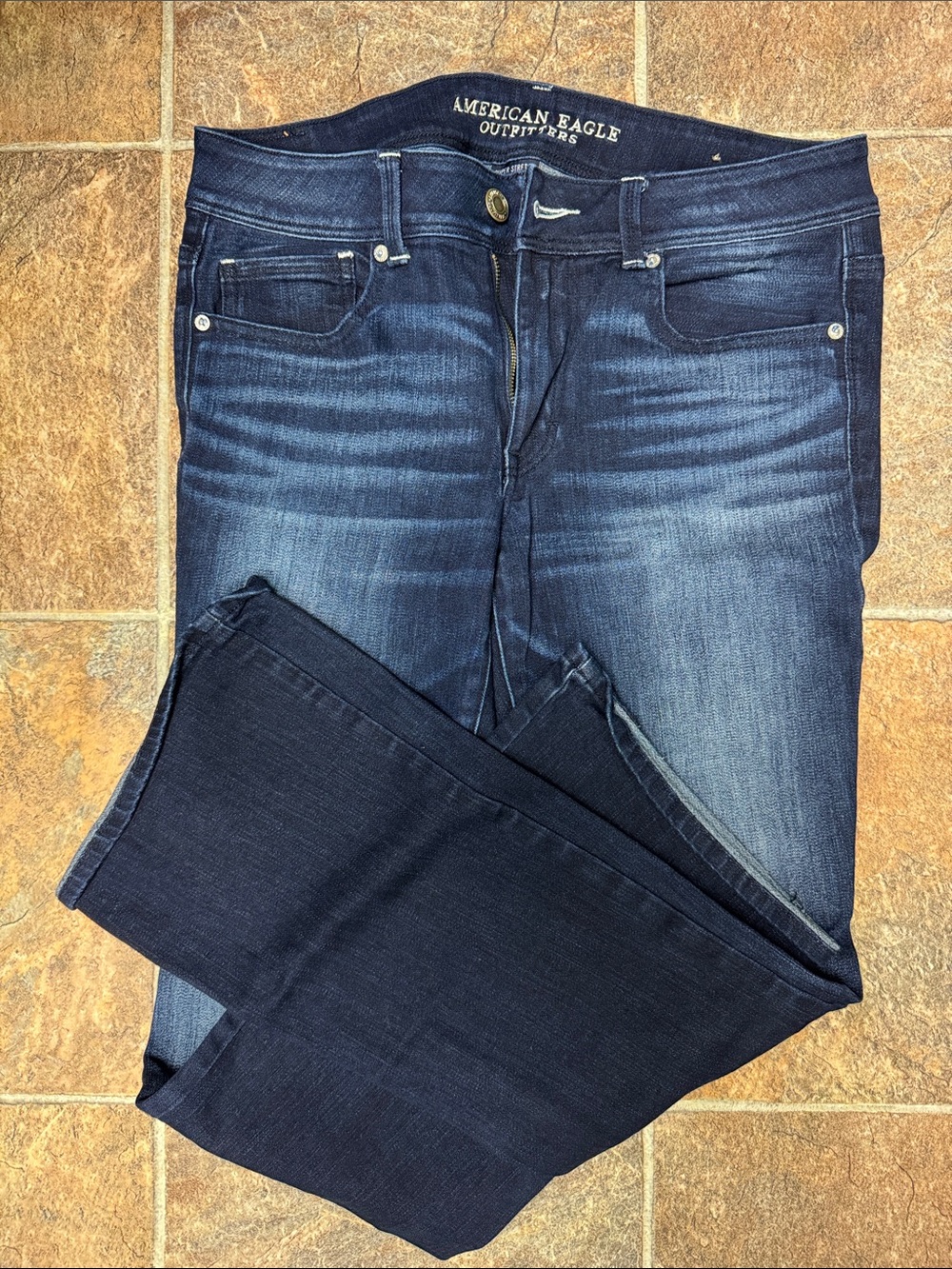 American Eagle Outfitters Womens Dark Indigo Boot Cut Jeans